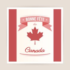 Canada day french card