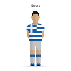 Greece football player Soccer uniform