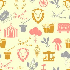 Circus seamless pattern N2