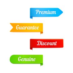 vector ribbons banners