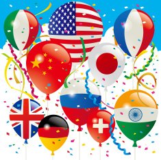 Balloons Flags of the world N5