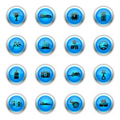 Blue Icons - Drag Racing
