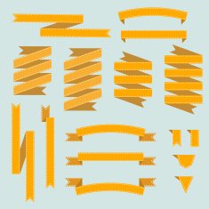 Collection vivid ribbons