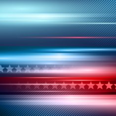 American Independence Day Vector striped red and blue background N6