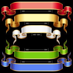 Vector ribbon set with adjusting length