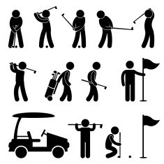 Golf Game Pictogram