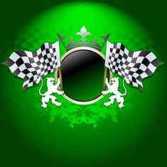 Shield background with flags N3