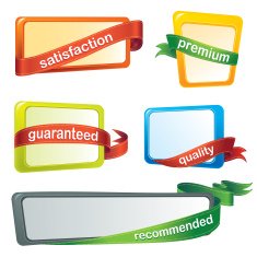 Color label and banner set