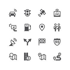 Gps navigation and road icons N6