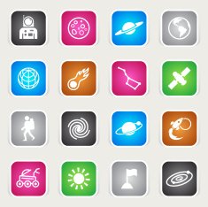 Multicolor Icons - Space