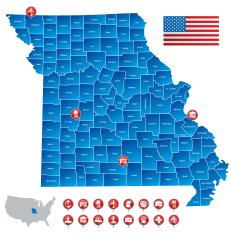 map of Missouri N5