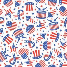 Fourth of July Celebration - Seamless Pattern
