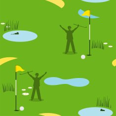 Golf Seamless Pattern Male