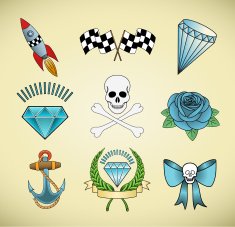 tattoo elements collection N2