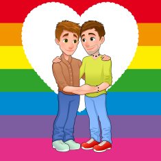 Born this way Young men loving each other