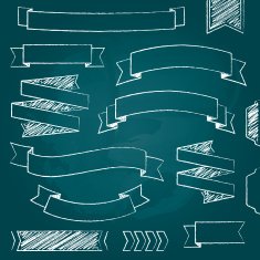Vector ribbons and banners