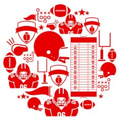 American Football Icon set