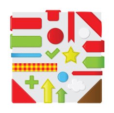 Bookmarks And Symbols Set