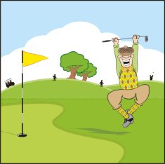 HOLE IN ONE GOLFER BACKGROUND N2