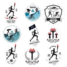 Set of Sports logos and emblems