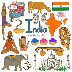Collection of Indian icons N2