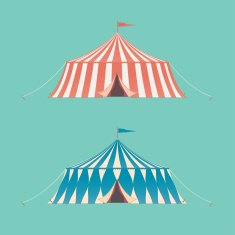 Two Vintage Circus Tents