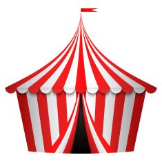 Red and white circus tent free image download