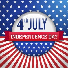 Vector independence day badge poster N6