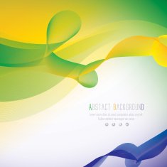 Vector background in Brazil flag concept