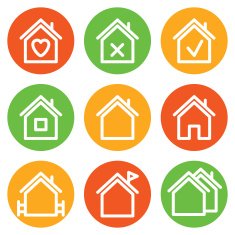 Vector set of house icons N2 free image download