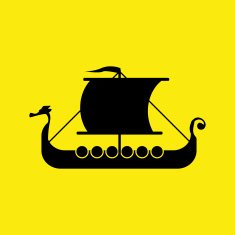 viking ship vector illustration eps 10