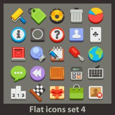vector flat icon-set 4
