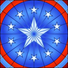 Stained glass star