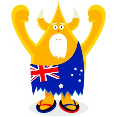 Aussie cave king old age crusty character