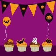 Halloween party cup cake