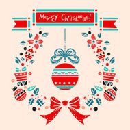 Holiday vintage Christmas card N6