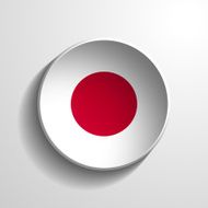 Japan 3d Round Button