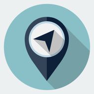 Vector map marker icon N2