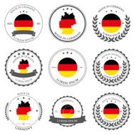 Made in Germany seals badges Vector illustration