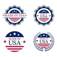 Made in USA label insignia - VECTOR