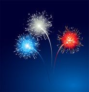 Abstract fireworks background
