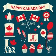 Canada Day Design Elements Set N2