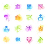 Stains Icons - European Union Recession