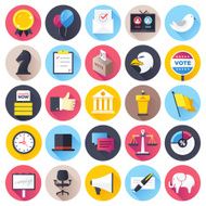 Flat Election Icons