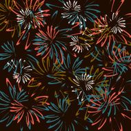 vector of firework pattern background