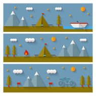 Camping flat design N6