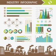Industry energy infographics concept