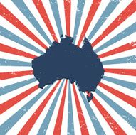 Australia on the map