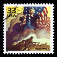 USA postage stamp World War 11