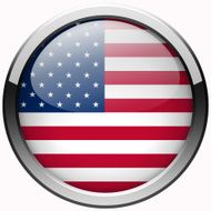 usa flag gel metal button